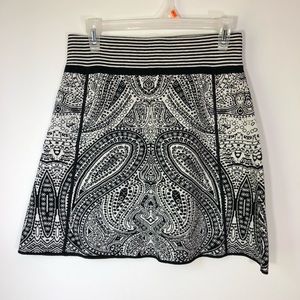 Title Nine Sweater Skirt Paisley Print